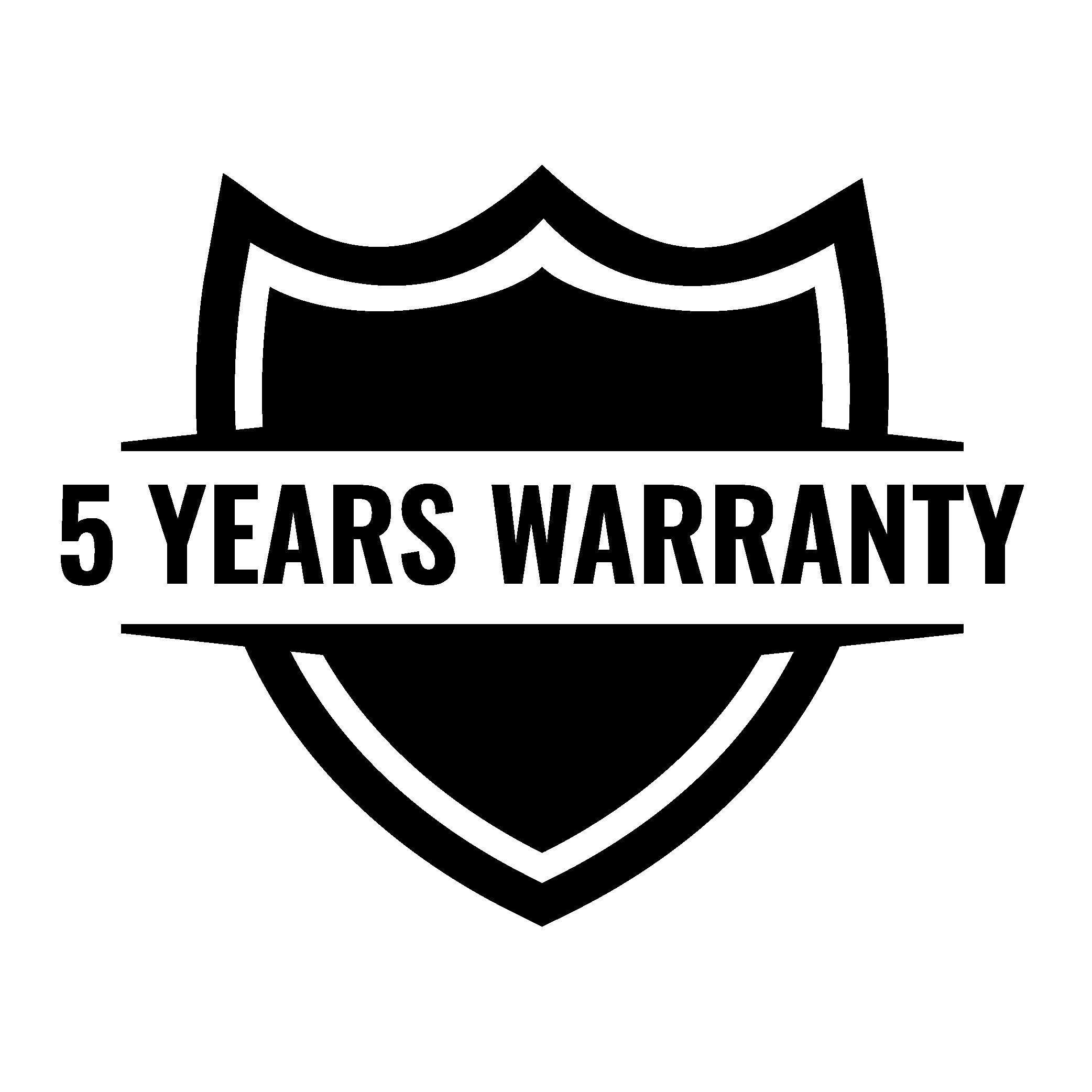 WARRANTY: 5 Years