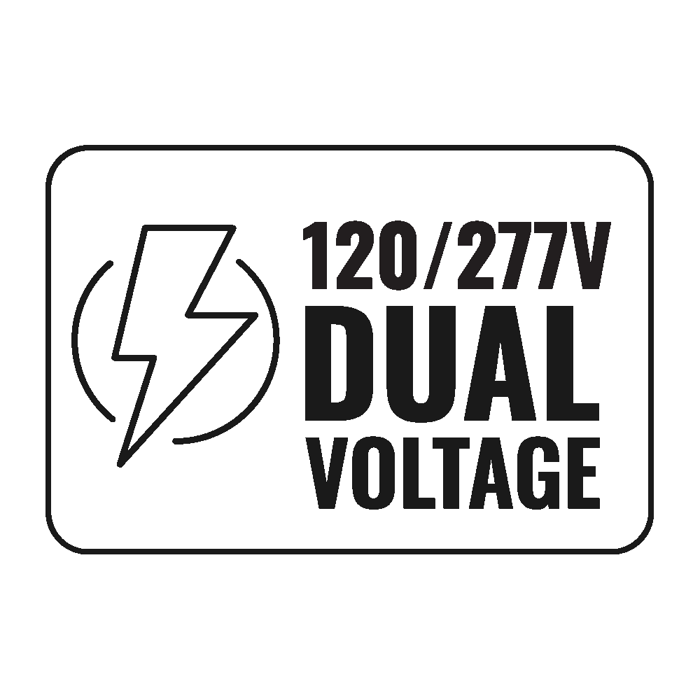 INPUT VOLTAGE: 120-277V
